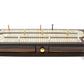 House of Cribbage - Continuous Cribbage Board Inlaid 4 Tracks Rosewood/Maple with Sliding Lids and Drawer