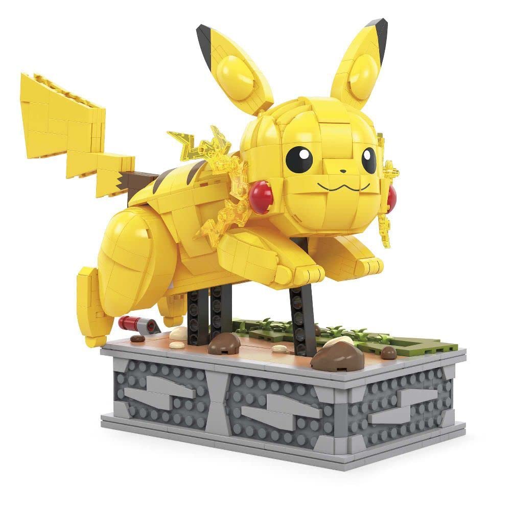 MEGA Pokemon Figure Building Toy for Adults , Motion Pikachu Collectible with Mechanized Movement