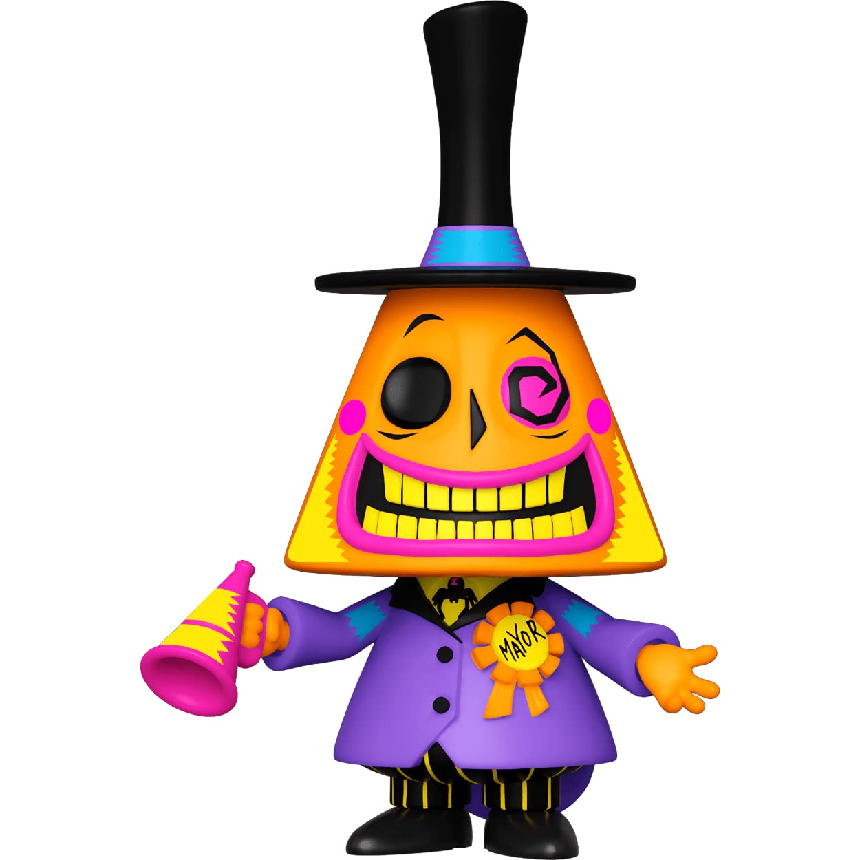 Mayor [Black Light]: P o p ! Vinyl Figurine Bundle with 1 Compatible 'ToysDiva' Graphic Protector (807-63961 - B)
