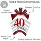 Big Dot of Happiness We Still Do - 40th Wedding Anniversary - Table Decorations - Anniversary Party Fold and Flare Centerpieces - 10 Count