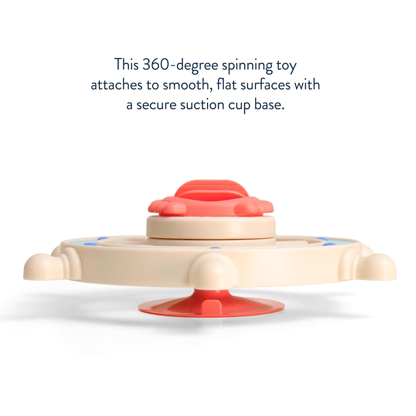 Itzy Ritzy Steering Wheel Bath Toy - Suction Cup Tub Toy with Rotating Steering Wheel and Easy-Grip Handles to Promote Fine Motor Skills & Imaginative