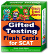 TestingMom.com SCAT Test Prep Flash Cards (School and College Ability Test) - Advanced Level Grades 6 and Above - Complete SCAT Test for Students