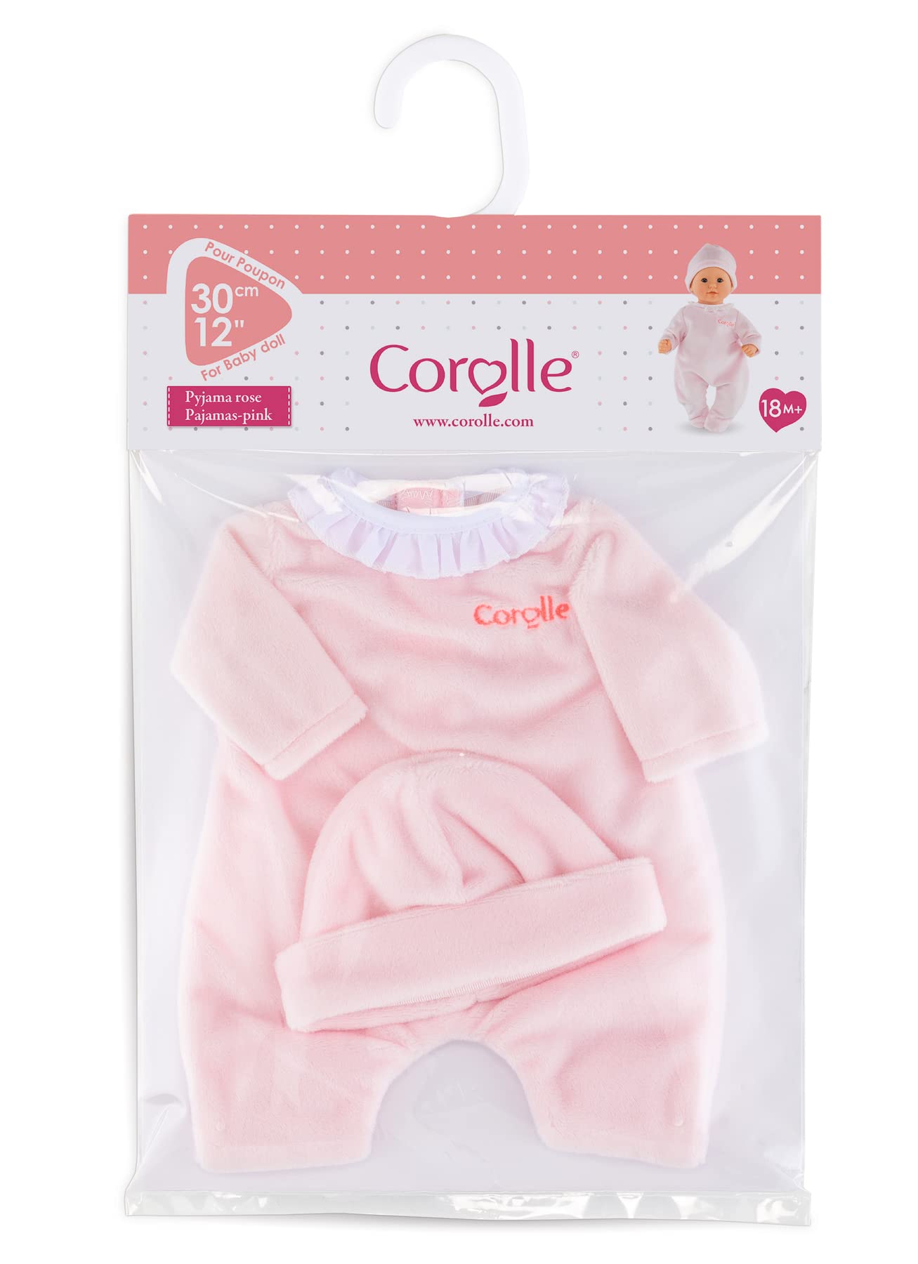 Corolle Mon Premier Pink Pajamas Baby Doll, 12"
