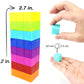 BrainSpark 48PCS Multi-Color DigitBlocks Magnetic Building Cubes STEM Montessori Magnet Blocks for Kids, Educational Building Block Construction Toy