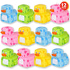 ArtCreativity 2.25 Inch Pixelated Rubber Duckies for Bath, Pack of 12 - Colorful Rubber Ducks in Bulk, Fun Bath Tub & Pool Toys, Cute Party Favors
