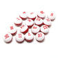 RLECS Billiard Shaker Pool Snooker Billiard Table Kelly Pool Shaker Bottle with 16PCS Red and White Tally Peas