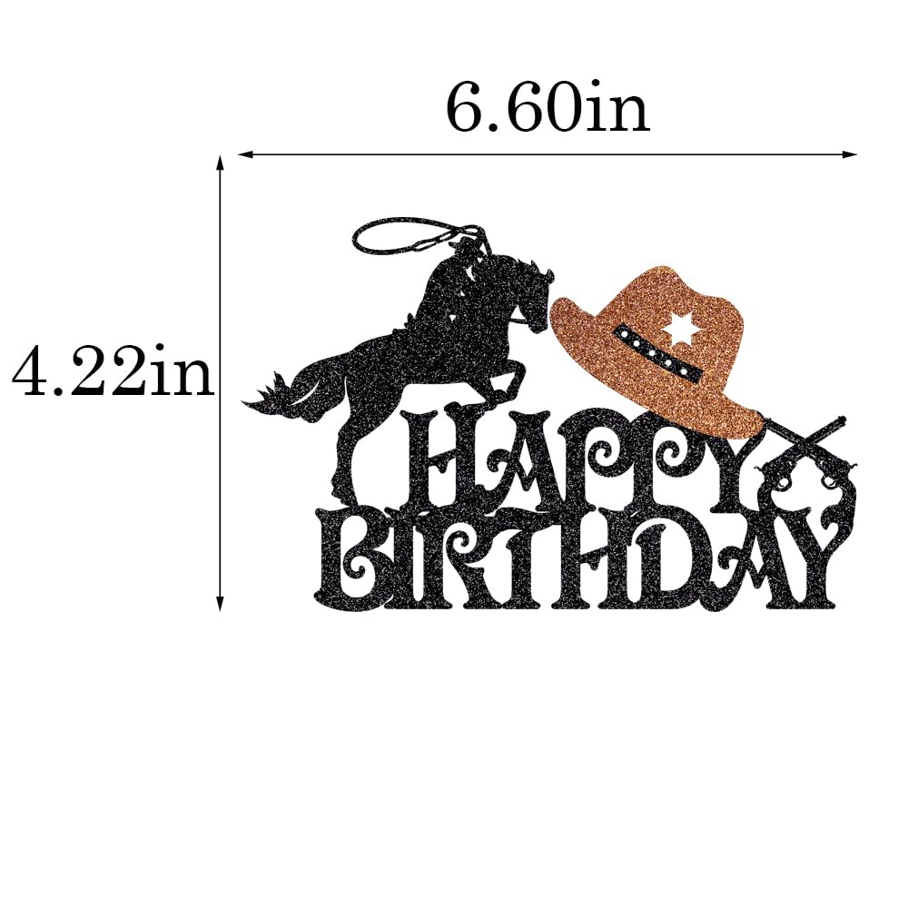 Cowboy Cake Topper Western Birthday Cake Decorations