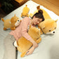 ERDAO Shiba Inu Plush Pillow,Soft Corgi Stuffed Animals Toy Cute Sleeping Puppy Doll Gifts for Kids (Round Eyes, 29.5 inch)