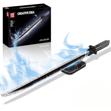 Mould King 10138 Lightsaber Building Toy, Darks Sword Glows Saber Dueling with Stand, Anime Cosplay Swords Building Set for Age 14+/Adults Collection