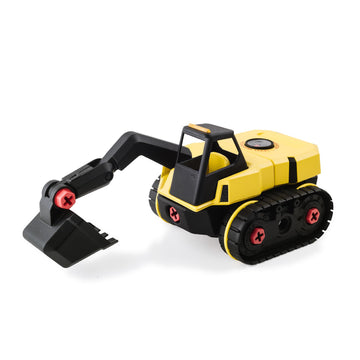 STANLEY Jr. Take Apart Cement Mixer Kit for Kids TT003-SY: Children’s 23 Piece Yellow STEM Construction Toy Truck with Figure Screwdriver Bolts, Ages