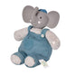 Mini Alvin The Elephant Baby Toy - 8 inch Organic Cotton Plush with Natural Rubber Teether Head | Safe Non-Toxic Newborn Teething Toy & Soft Cuddle
