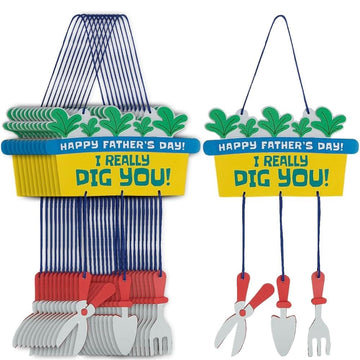 Father’s Day Gardening Tools Hanging Sign Craft Kit - Makes 12