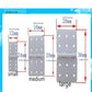 Nylon Hinge, 20 Remote Control Aircraft Hinges, Suitable for Fixing Nylon Small Hinges (3 Sizes) for RC Aircraft Model Aircraft Parts.skrnrhrery