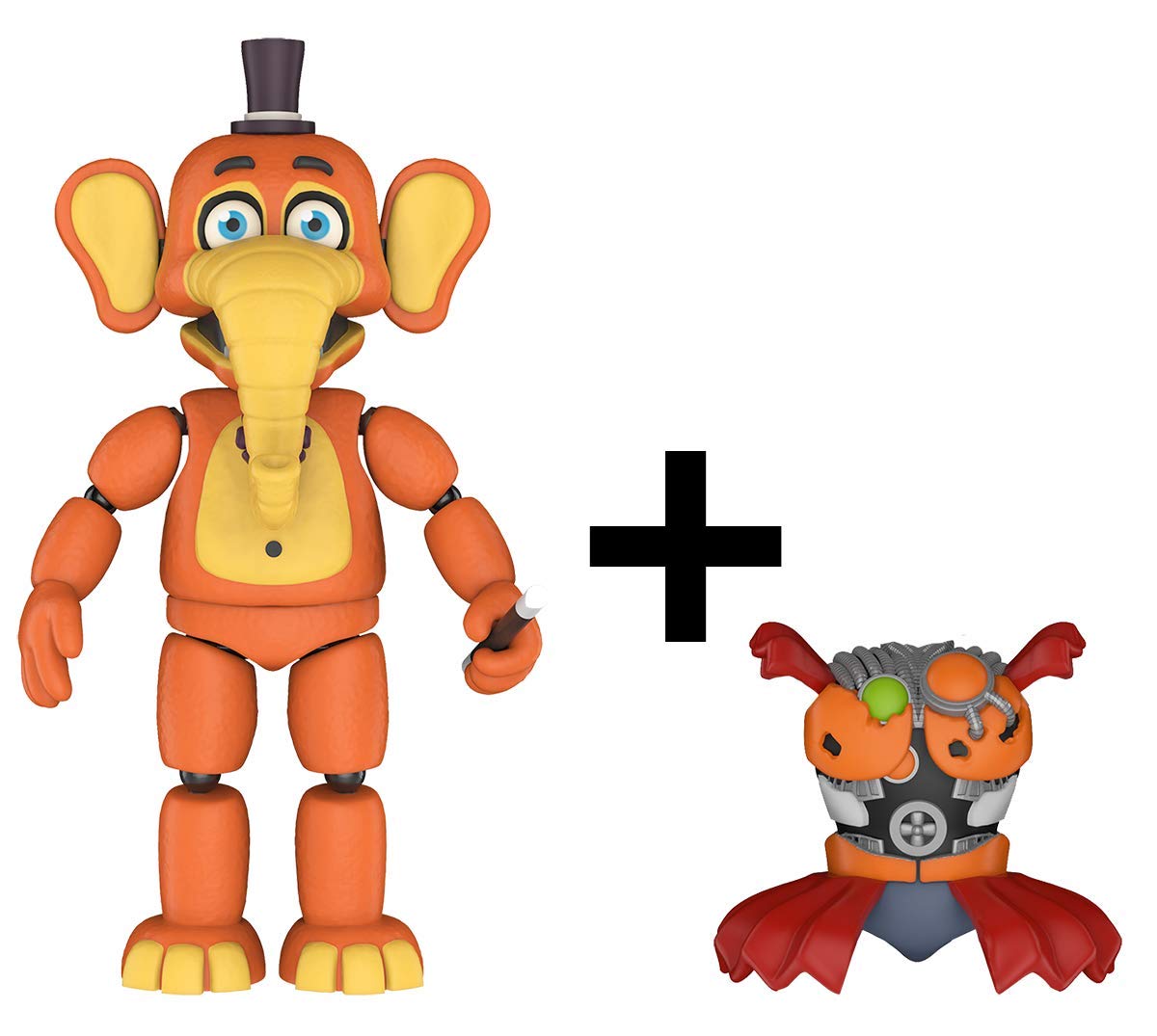 Funko Action Figure: Five Nights at Freddy's (FNAF) Pizza Sim: Orville Elephant - FNAF Pizza Simulator - Collectible - Gift Idea - Official