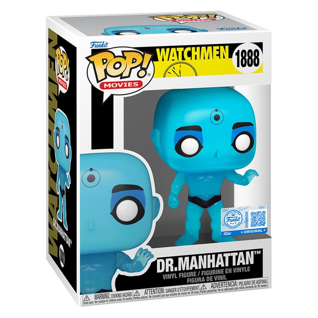 Funko POP! Movies Watchmen Dr. Manhattan Vinyl Figure, Exclusive, Number 1888, Approximately 3.8 Inches Tall