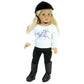 Sophia's 18" Doll Classic Black Hard Velvet Covered Riding Style Horse Riding Helmet