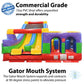 TentandTable Giant Inflatable Obstacle Course Rock Climb & Slide, Rainbow