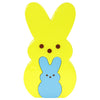 Animal Adventure | Peeps | 9” Collectible Yellow and Blue Wooden Nesting Bunnies