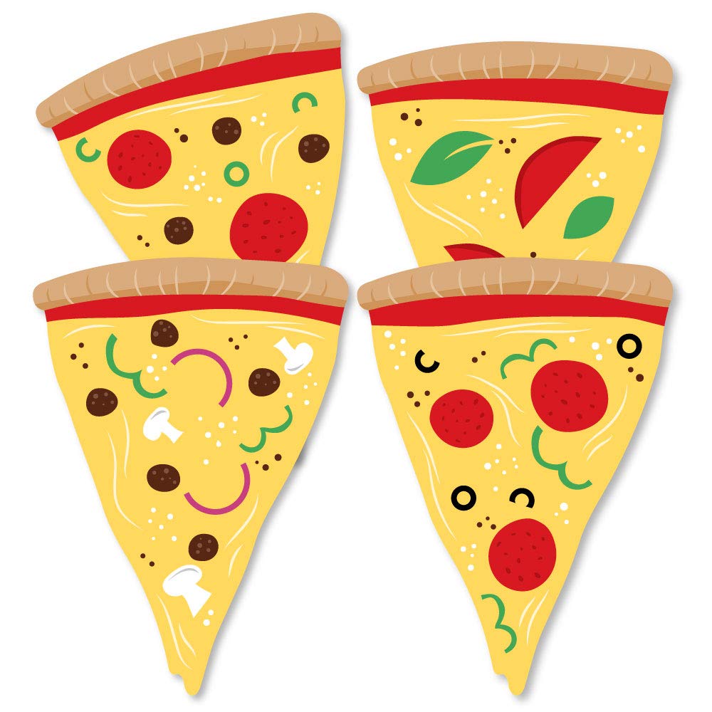 Big Dot of Happiness Pizza Party Time - Decorations DIY Baby Shower or Birthday Party Essentials - Set of 20