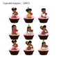 25pcs Children Cake Toppers Cupcake Toppers Cake Decorations,Children Birthday Party Supplies Decorations (8)