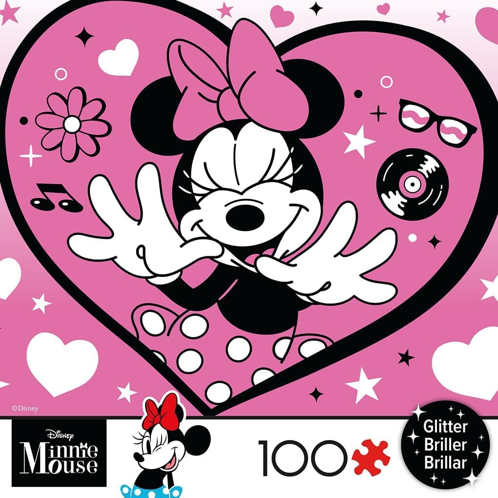 Ceaco - Disney Minnie Mouse Minnie - 100 Piece Puzzle for Kids Ages 6-8