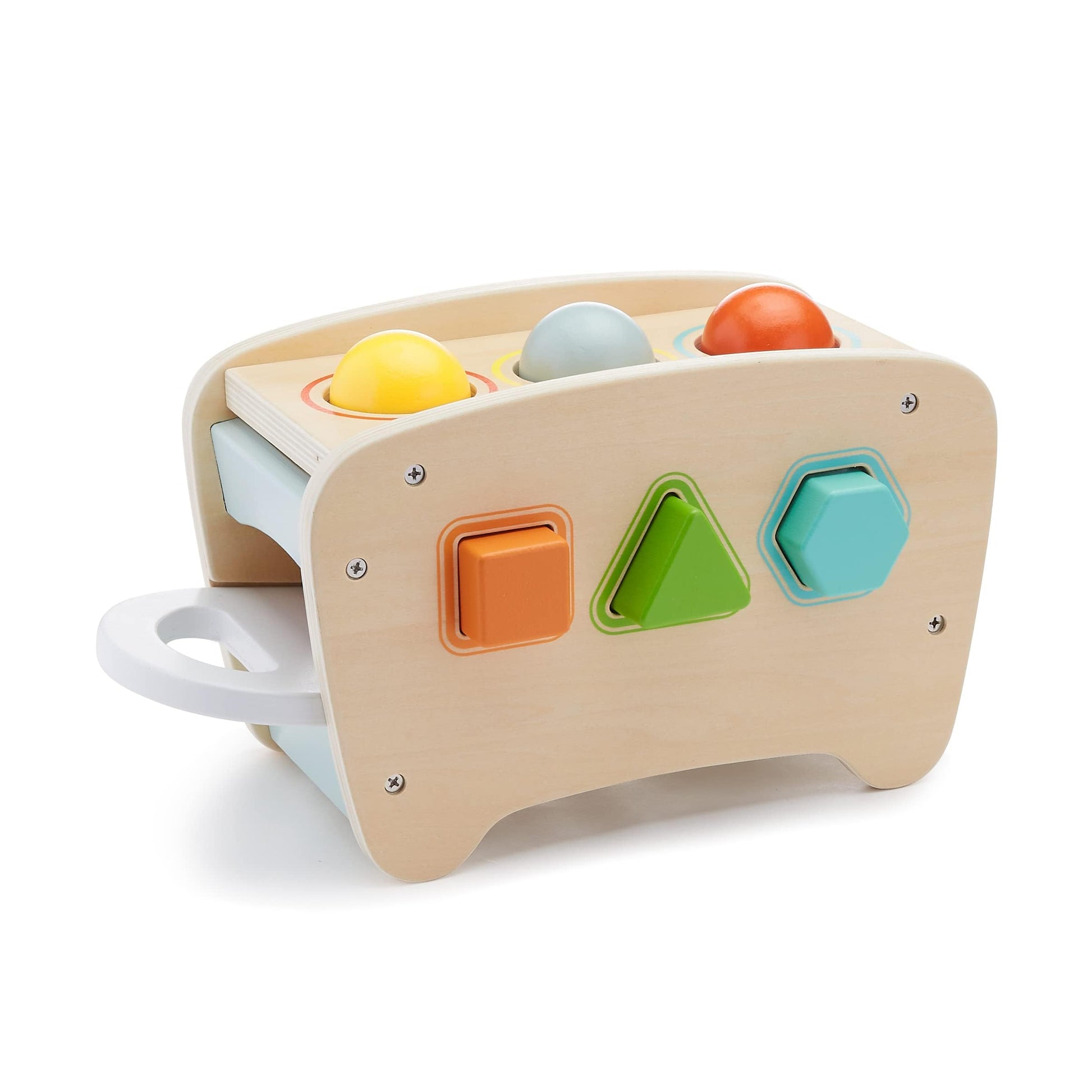 Amazon Basics Musical Pounding Bench With Xylophone and Shape Sorter Educational Toy for Toddlers, Developmental Learning Toy, Age 18M+, Boy Girl