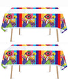 Ghongba 2pcs Children Birthday Party Tablecloth Table Cover,Children Birthday Supplies Decorations (1)