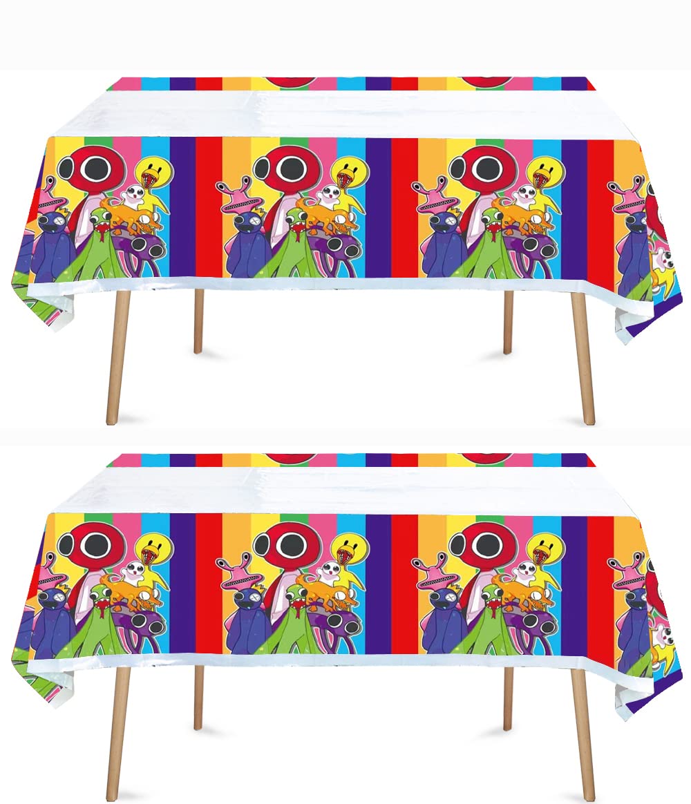 Ghongba 2pcs Children Birthday Party Tablecloth Table Cover,Children Birthday Supplies Decorations (1)