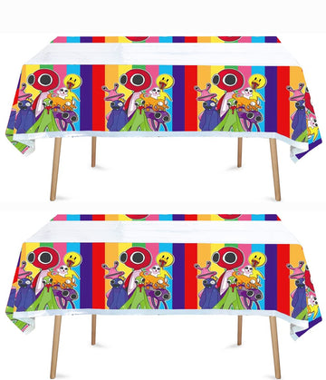 Ghongba 2pcs Children Birthday Party Tablecloth Table Cover,Children Birthday Supplies Decorations (1)