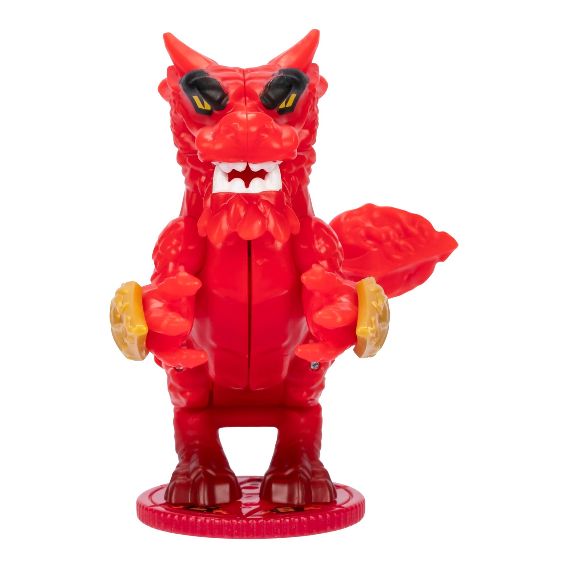Legends of Akedo Ninja Bosses, Scorched Claw, 3" Tall Battling Action Figure with 360? Tail Whip and Claw Attack Spin Action, Double Defense Armor