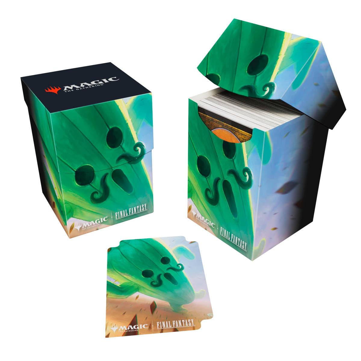 Ultra Pro - Final Fantasy x Universes Beyond Cactuar 100+ Deck Box for Magic: The Gathering | Trading Card Accessories, Collectible Card Game Gear