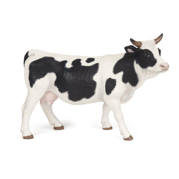 Papo - Realistic Piebald Cow Figure - Ages 3+ - Farm Life Collection - Educational Play Farm Animals - Gift Idea Toy for Girls and Boys