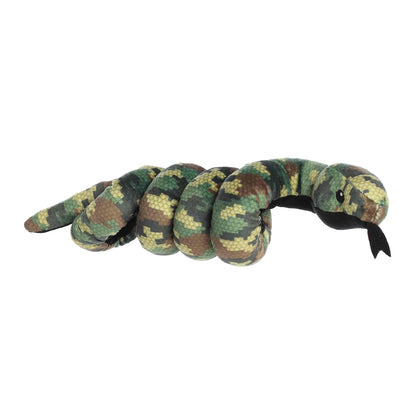 Aurora Wrist Wranglers Stealthy Pixel Snake Playful Stuffed Animal
