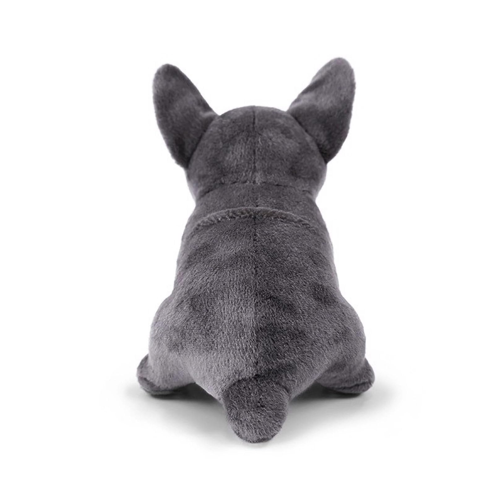 TUKVESZE French Bulldog Stuffed Animal, 8.6 inch Realistic Puppy Plush Cute Soft Dog Gifts for Boys and Girls (Gray)
