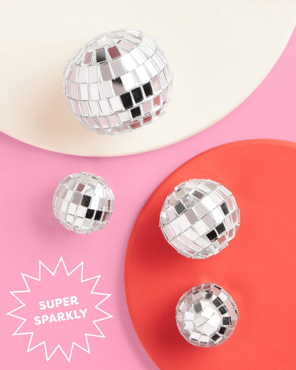 xo, Fetti Disco Ball Mini Cake Topper - 4 Pieces | Eras Birthday Supplies, Bday Cake Decoration, Last Disco Bachelorette Party
