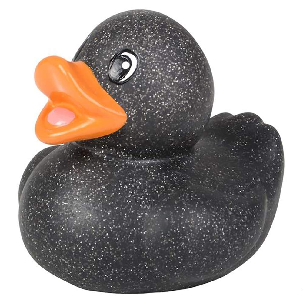 5-Count 2" Inch Glitter Rubber Duck Toy Assortment Duckies for Kids, Bath Birthday Gifts Baby Showers Summer Beach and Pool Activity, 2" (5-Pack)