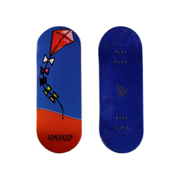 NOAHWOOD Fingerboards Deck (34.2x97mm 5-Layer Maple Wooden Handmade by NW11s Molds)+2 Pcs Grip Tape (Kite)