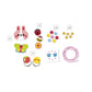 Janod - 4 Flower Garden Wooden Jewelry to Create - First Jewelry Workshops - DIY Jewelry Making - Child Craft Kit - Fine Motor Skills