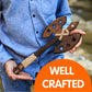 CG Games Engaging Wooden Axes for Kids -3 Pack Eco-Friendly Handmade Wooden Toy Axes - Durable, Safe, Chemical Free Outdoor Play Equipment for Kids