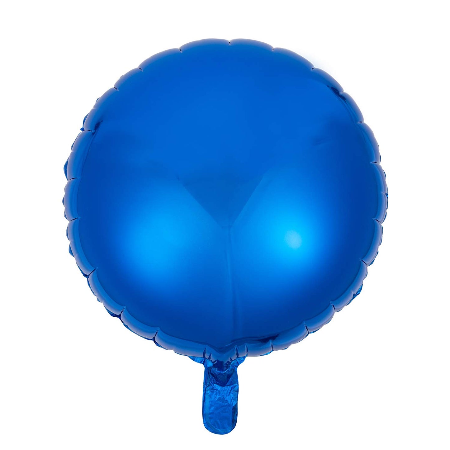 18" Blue Round Shaped Foil Balloons Mylar Helium Balloons for Birthday Party Wedding Baby Shower Decorations, Pack of 20