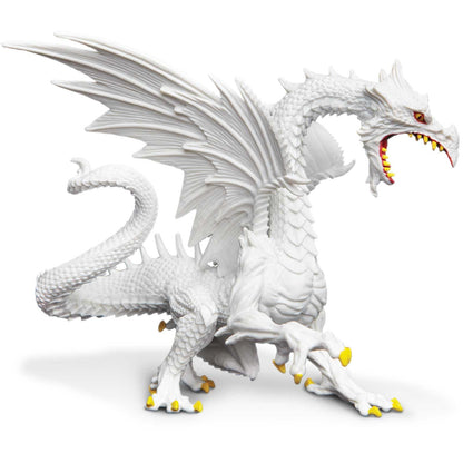 Safari Ltd. Glow-in-the-Dark Snow Dragon Figurine - Detailed 6" Model Figure - Fun Educational Fantasy Play Toy for Boys, Girls & Kids Ages 4+