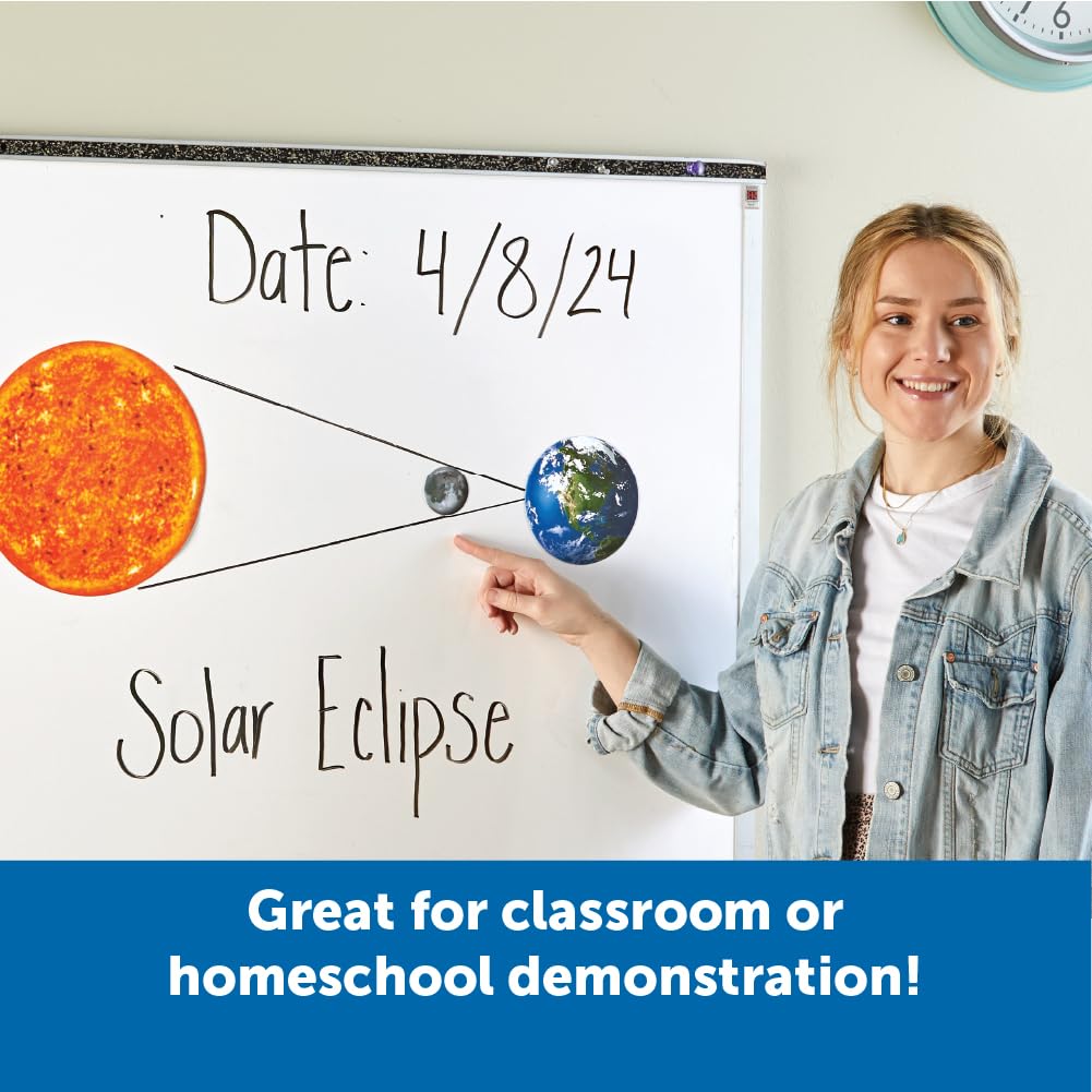 Learning Resources Giant Magnetic Solar System - STEM Planets, Earth and Sun Model, Astronomy Gifts, Montessori Science, Teacher Supplies, Space
