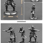 Alloy Samurai Model, Ancient Mini Warrior Model Toy, Japanese Style Table Games and Chess Decoration Military Manual, DIY Alloy Samurai Doll (Gunner