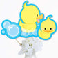 Big Dot of Happiness Ducky Duck - Baby Shower or Birthday Party Centerpiece Sticks - Table Toppers - Set of 15