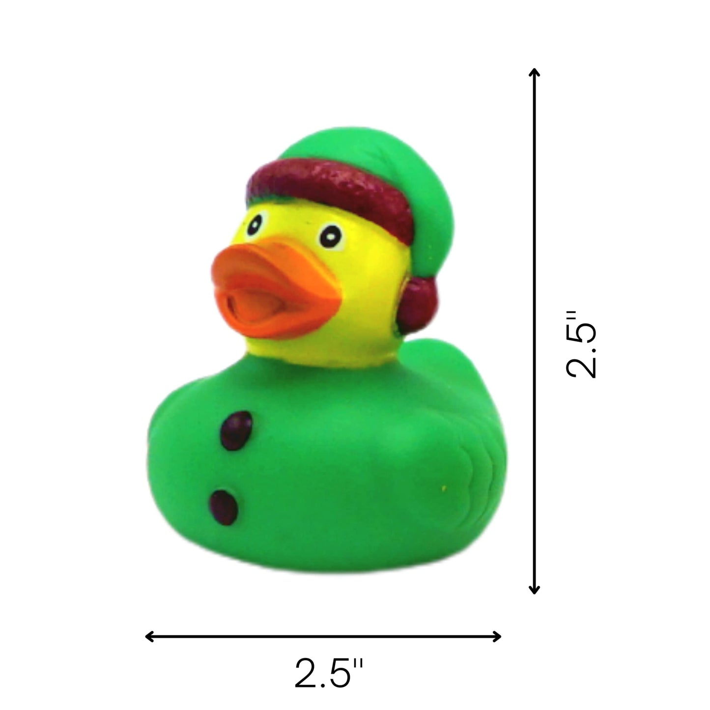 Christmas Rubber Ducks Bulk (24 Pack) Holiday Themed Rubber Duckies 2.5" - for Kids Party Favors, Bath Toys, Jeep Ducking, Bulk Gifts for Classroom by