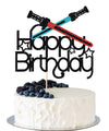 Lightsaber Happy Birthday Cake Topper,Alien Space War Birthday Cake Topper