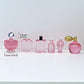 6-Piece Miniature Cosmetic Set - 1:12 Scale Realistic Pink Perfume Bottles for Dollhouse Bathroom, Vanity, Beauty & Spa Theme, DIY Micro Scene, Fairy