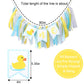 Rubber Ducky High Chair Banner - Rubber Duck Decoration, Boys Birthday Banner, Light Blue Summer Birthday Decor