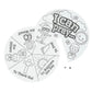Fun Express 9" Color Your Own When Can I Pray Cardstock Wheels - Craft Kits for Kids - DIY Activity for Learning and Creativity - 12 Pieces