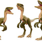 Jurassic World Toys Amber Collection Baby T Rex & 3 Compsognathus Compy Dinosaur Figures Jurassic Park II Toy with Posable Joints, Authentic Look &